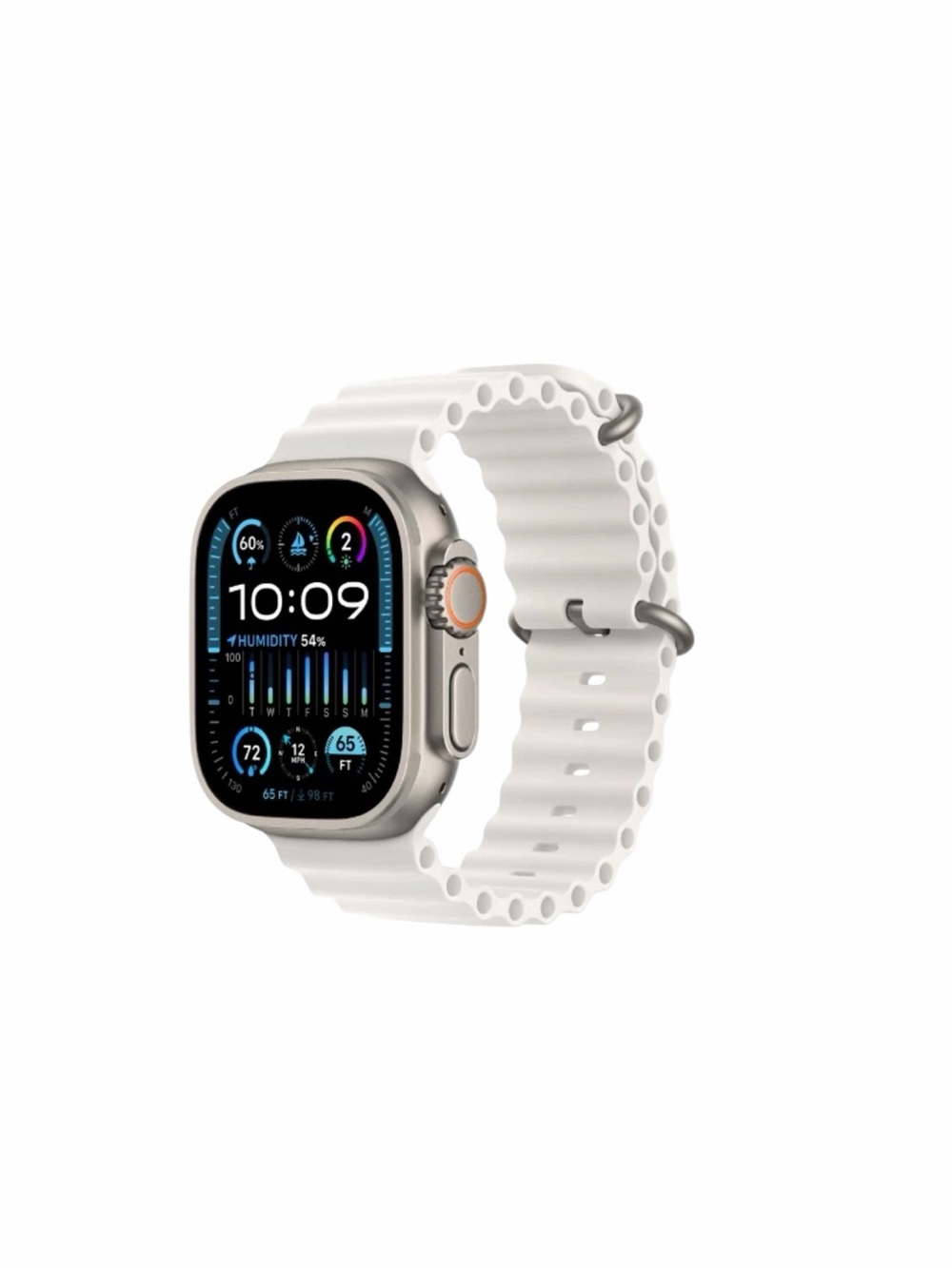 Apple Watch Ultra 2 Titanium 49mm White Ocean Band